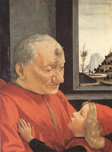 Domenico Ghirlandaio Portrait of an Old Man with a Young Boy (mk05) Norge oil painting art